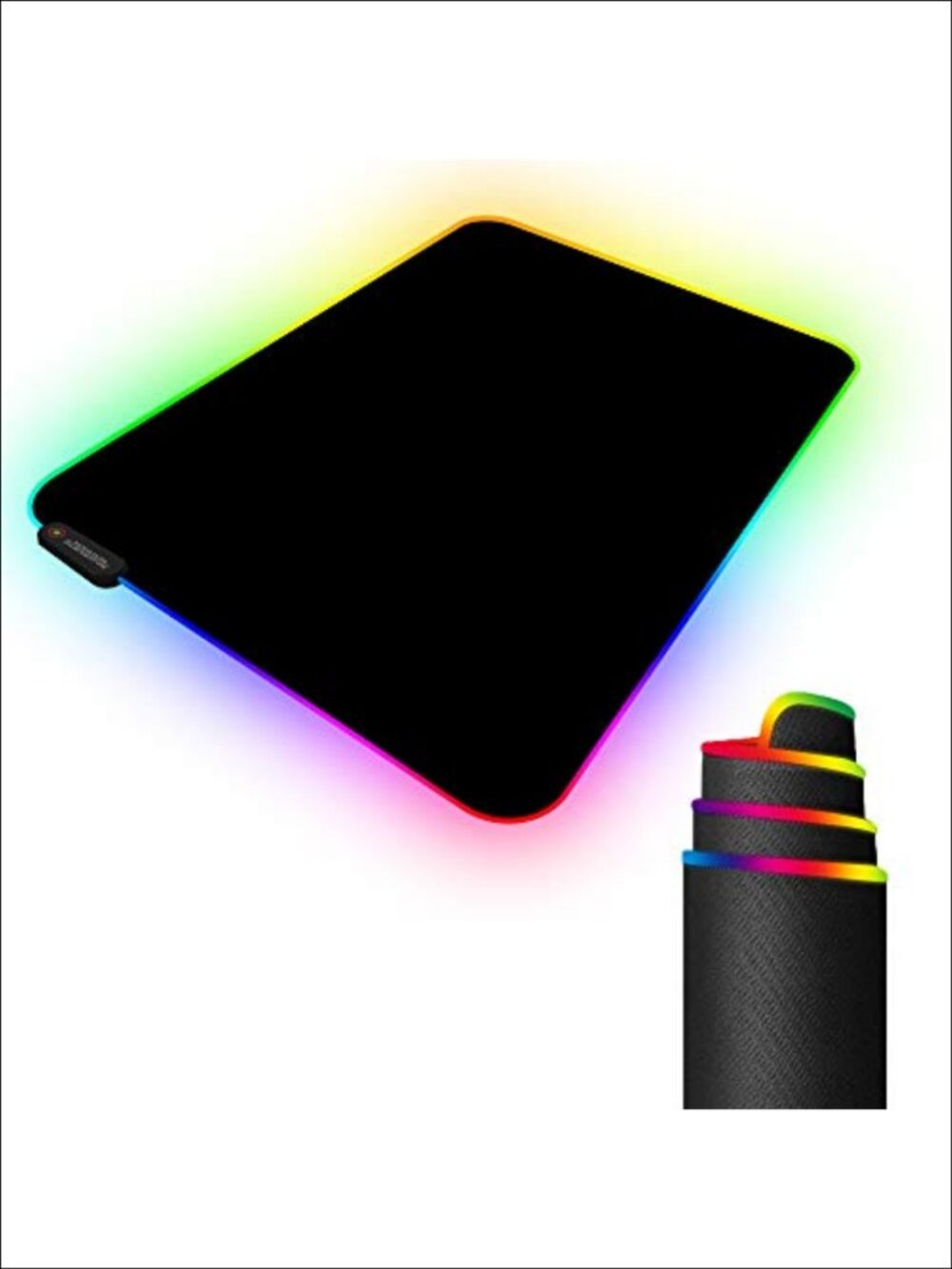 RGB Gaming Mouse Pad 11 Light Up Modes Non-Slip Rubber Base Medium 13.7 x 10.3